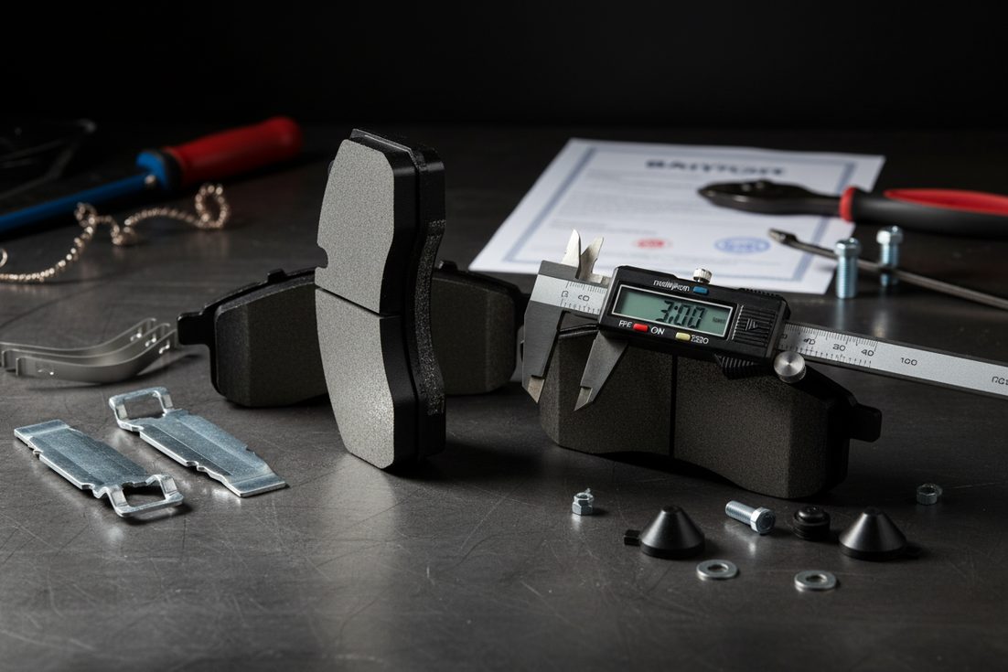 来自中国领先制造商的优质陶瓷刹车片,展示低粉尘配方和精密工程。