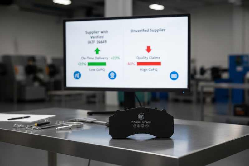 业务图表显示，从中国认证刹车片制造商采购与分销商盈利能力指标的改善相关。