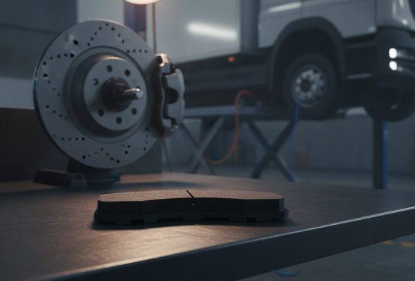 Commercial electric truck fleet maintenance with brake pad box from BAIYUN