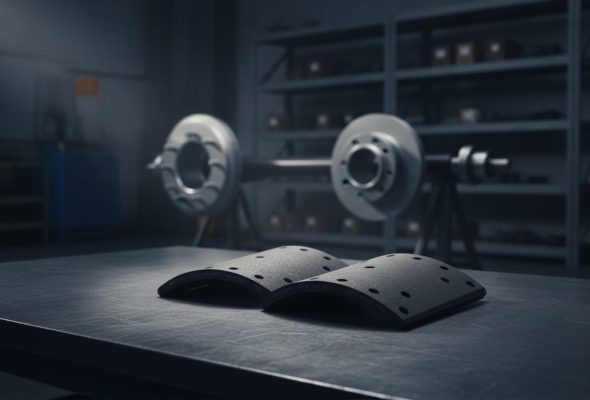 BPW brake lining supplier showing heavy-duty drum brake lining for BPW trailer axle
