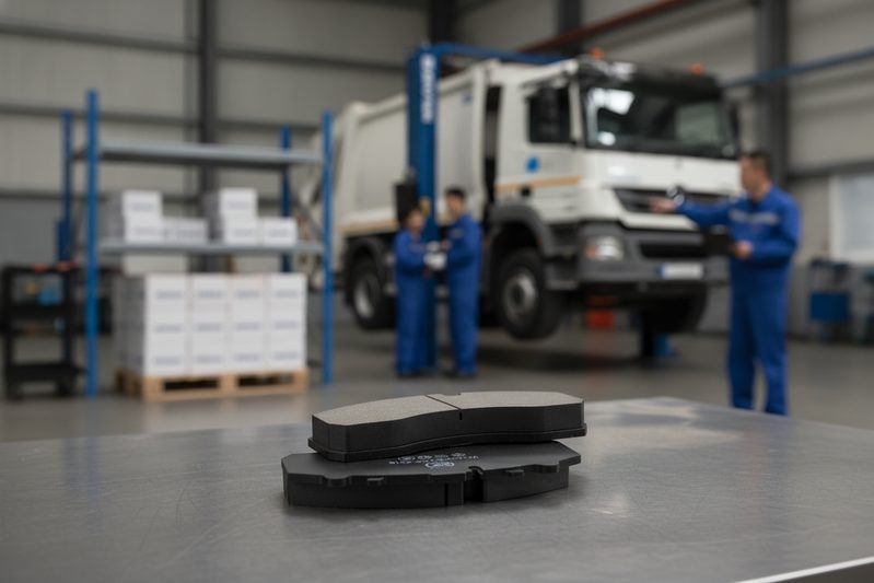 车队制动维护技师检查商用车刹车片cp2219